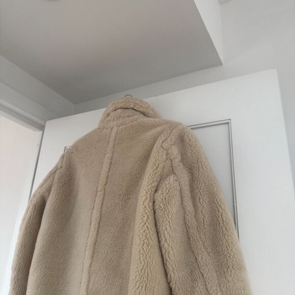 Tommy Hilfiger Teddy Trench Coat In Beige Sz 32 Notch Lapel Collar - Picture 9 of 9